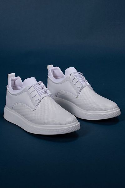 Riccon Herren Freizeitschuhe0012364 Gedruckt Weiß Weiß