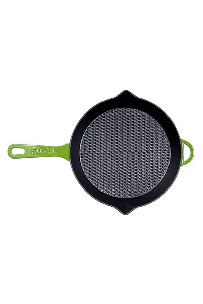 Sürel Green Cast Iron Honeycomb Pan 28 Cm
