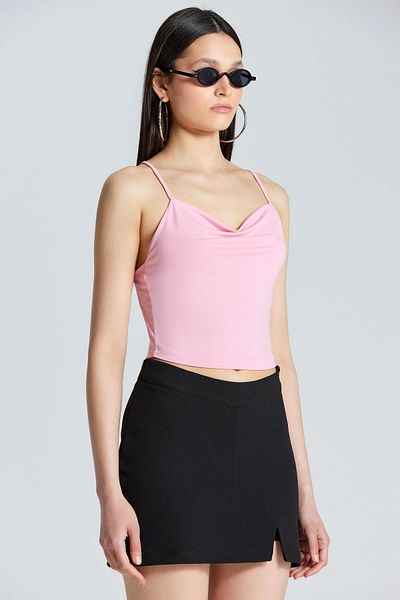 boutiquen 2557 Μπλούζα με λουράκι σε σχήμα σταυρού