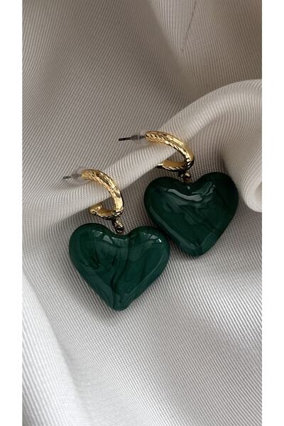 Vi store Ithal Cam Yeşil Küpe