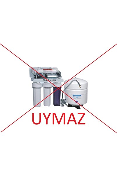 Filtre Dünyası Aquafly 12" Inline 7li Takım Alkali Mineral Su Arıtma Filtresi Kapalı Kasa Cihaz Uyumlu