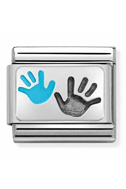 NOMİNATİON Classıc Silvershine Parent & Child Hands Charm 330208/43