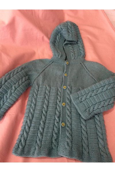 Papatyam Hand Knitted Baby Cardigan Handcrafted