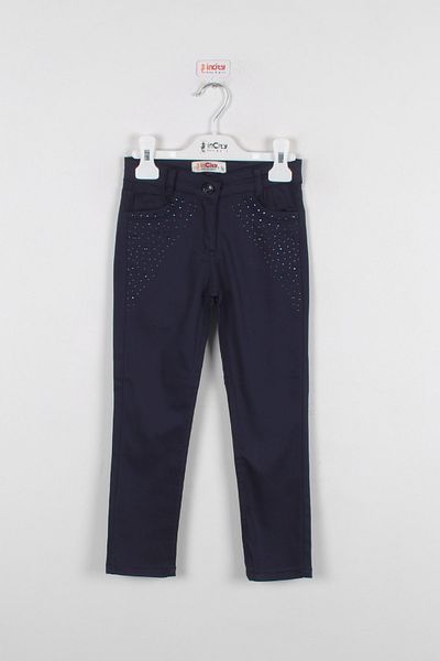 incity Girl's Navy Blue Trousers