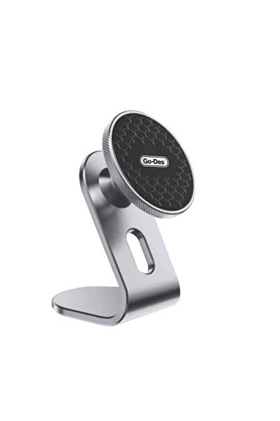Go-Des Go Des Gd-hd719 360 Derece Dönebilen Magnetik Araç Içi Telefon Tutucu Düz Zemin Versiyon