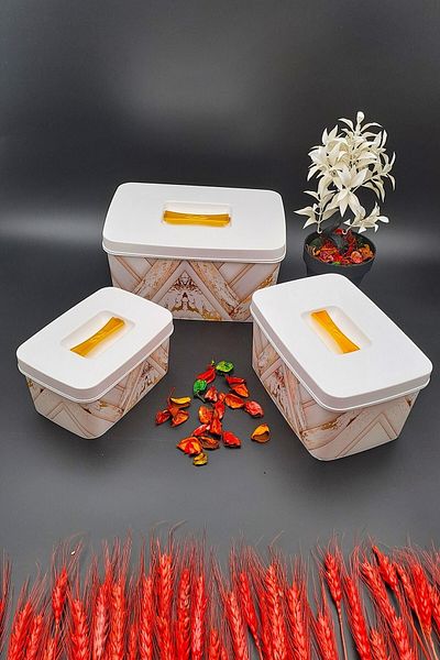 SWENCRAFT Luxury Storage Container Multipurpose Box 3-Piece Dowry Set Special for Mothers