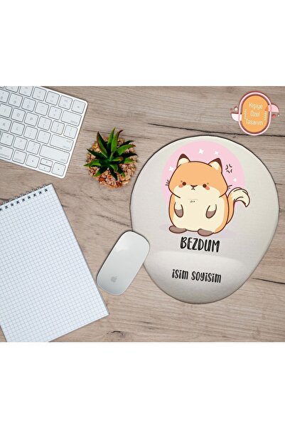 TexKid Kişiye Özel Bezdum Yazılı Hamster Bilek Destekli Mouse Pad