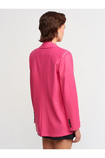 Dilvin 6871 Jachetă de piele-fucsia