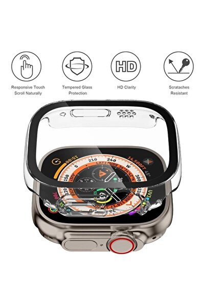 Dolia حافظة لساعة أبل الترا 49 ملم وواقي شاشة 360 درجة حماية كاملة