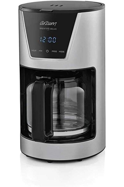 Arzum Ar3081 Brewtime Delux Filtre Kahve Makinesi, Inox, 19x33x25 Cm