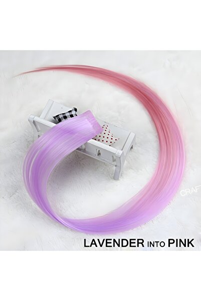 AKOLİFE Postă de păr laterală cu fixare rapidă în stil Ombre 50 cm (păr în do...