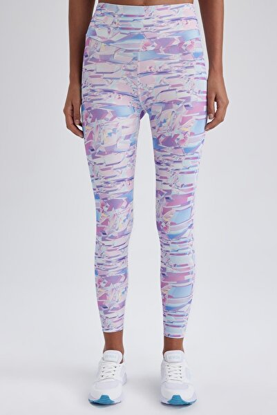 DeFacto Fit Desenli Beli Saran Sporcu Tayt