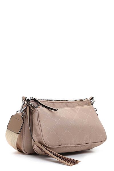 Tamaris Umhängetasche - Beige - Kariert