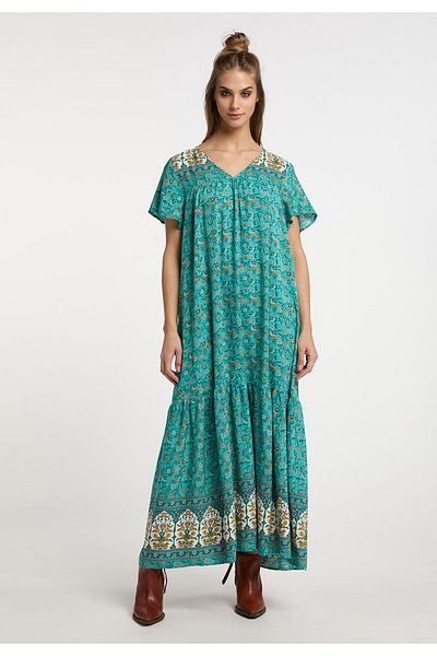 USHA Festival potlače kvetov Sommerkleid