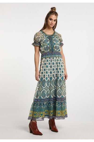 USHA Maxikleid - FESTIVAL celopotištěná látka