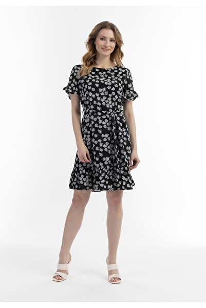 USHA Midikleid mit Rüschen