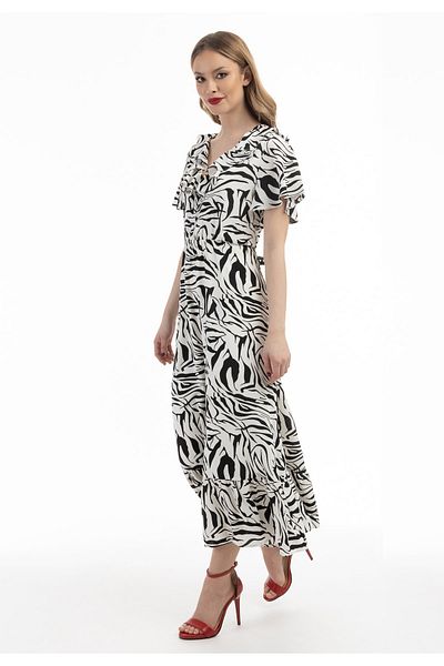 Faina Kleid - Zebraprint