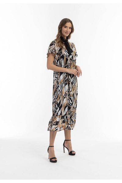 Faina Celoplošná potlač Sookie Midikleid