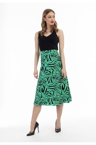 Faina Midirock mit Zebra-Print caneva