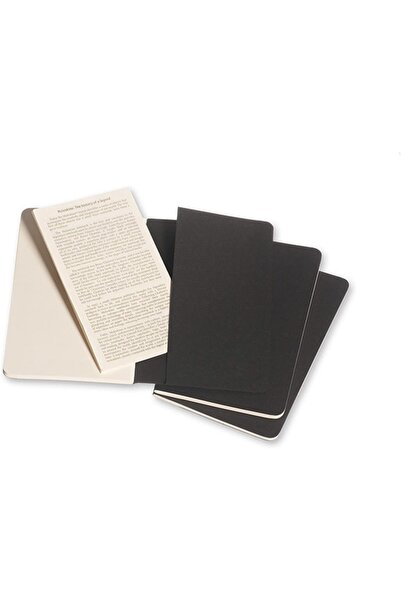Moleskine Cahier Large 3-Piece Unlined Notepad, 13x21cm