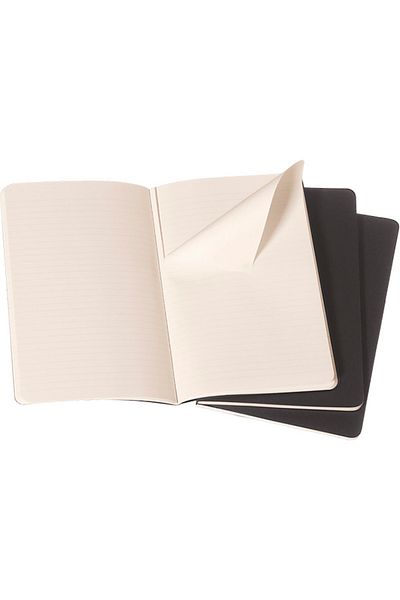 Moleskine Cahier Large 3-Piece Lined Journal Notebook, 13x21cm