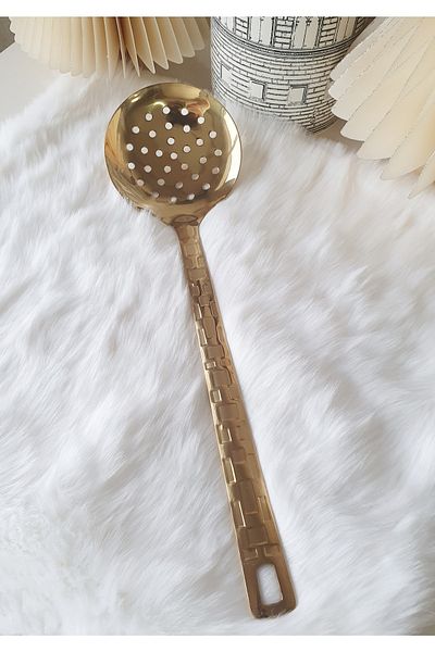 LOVYCO Gold Metal Colander Large 30 Cm