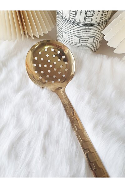 LOVYCO Gold Metal Colander Large 30 Cm
