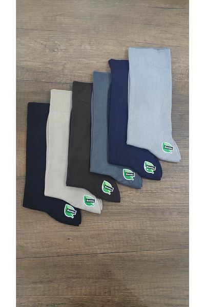 Leement socks Ανδρικές 6 ζευγάρια καλοκαιρινές κλασικές κάλτσες μπαμπού χωρίς ραφές