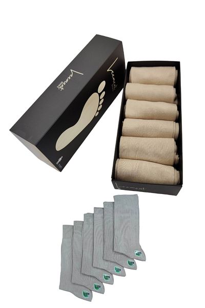 Leement socks Ανδρικές 6 ζευγάρια καλοκαιρινές κλασικές κάλτσες μπαμπού χωρίς ραφές