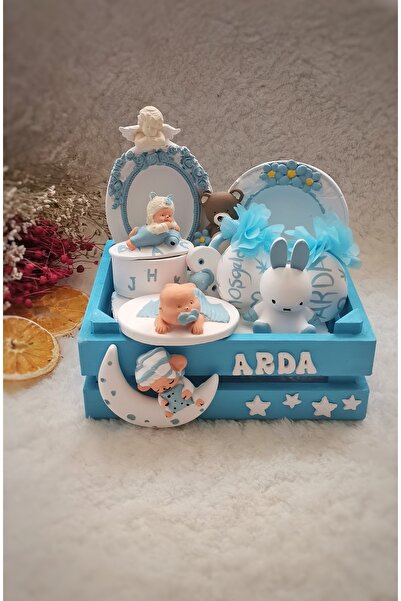 glow moon Hoşgeldin Bebek Hediye Sepeti / Yeni Doğan Bebek Hediye Sepeti / Be...