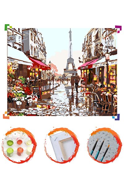 PlusHobby Sb19-paris-sayılarla Boyama Seti 40x50cm Tuval