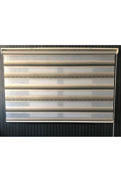 Lotus Rio Khaki Brown Colored Glitter Color Transition Zebra Roller Blinds-Kitchen-Living Room-Riov2