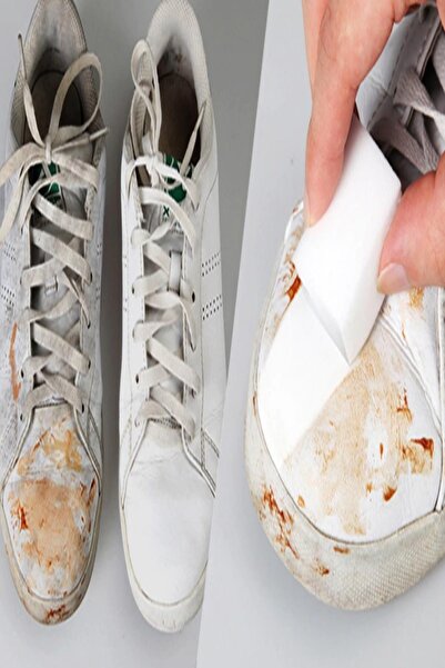 MasterCar 2'li Ayakkabı Beyazlatıcı Leke Çıkartıcı Sihirli Sünger Ayakkabı Boyası Uygulama Temizleme Süngeri