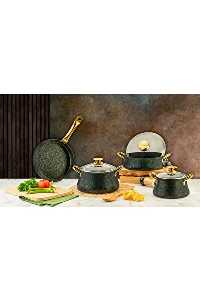 ÖZLİFE Lotus 7 Parça Tencere Seti