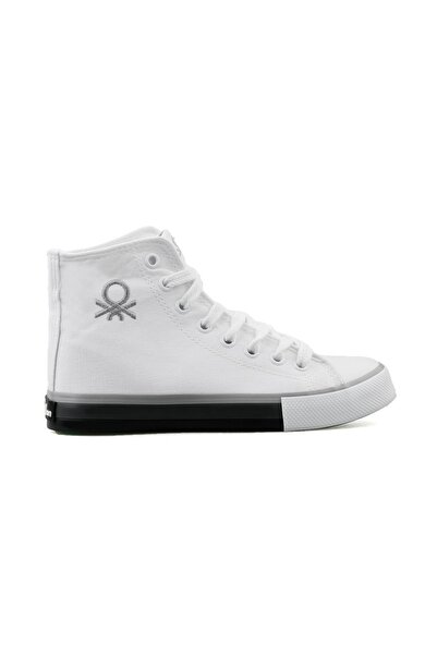 Benetton Bn 30189 Pantofi casual pentru femei alb gri Bn-30189-alb-gri Alb