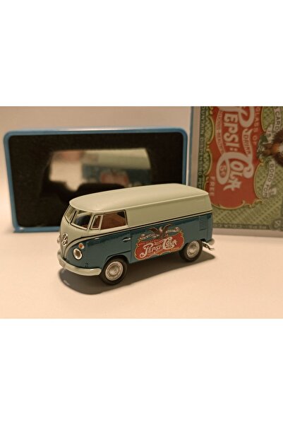 Cararama Diecast 1/72 Ölçekli Pepsi Cola Vw Camper Limited Tin Box