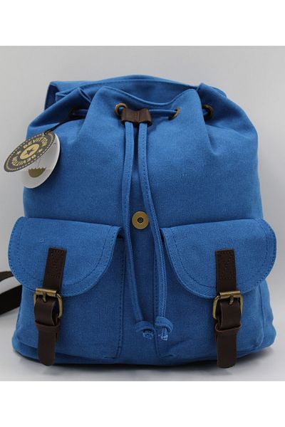 Bevitton Σακίδιο πλάτης Kanvans Fabric Unisex μεσαίου μεγέθους μπλε εισαγόμενο 5340