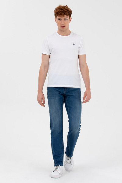 U.S. Polo Assn. Η.Π.Α. Polo Ανδρικό Slim Fit Sports Τζιν Παντελόνι 1602331 Zetta 022 Μπλε