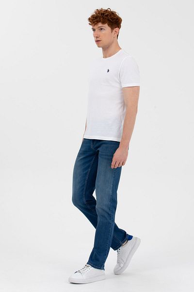 U.S. Polo Assn. Η.Π.Α. Polo Ανδρικό Slim Fit Sports Τζιν Παντελόνι 1602331 Zetta 022 Μπλε