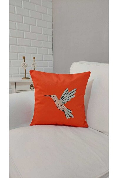 TROYA Dekoratif Desen Baskılı Yastık Kırlent Kılıfı Pillow