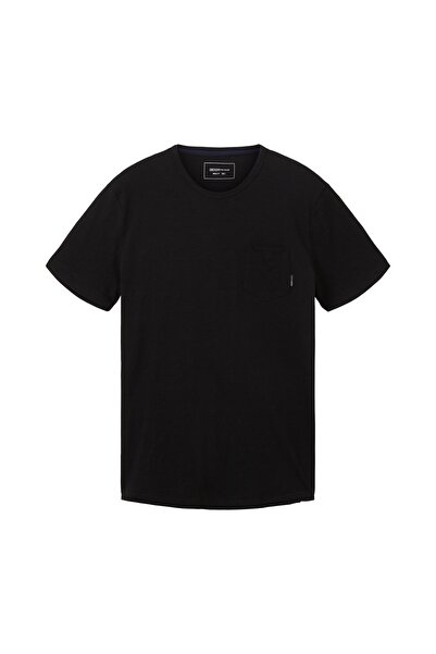 Tom Tailor Denim T-Shirt - Schwarz - Regular Fit