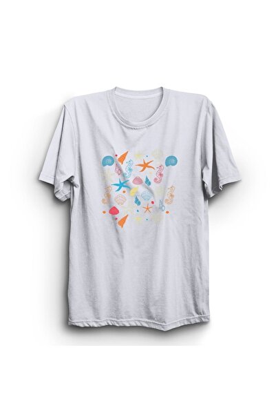 The Fame Morska zvezda, školjke, morski konjić, majica s motivom mora