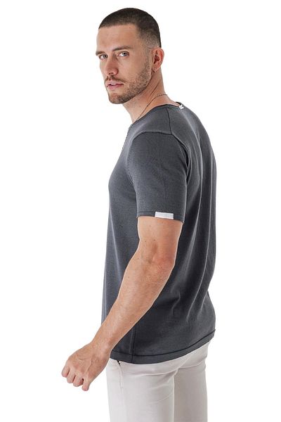 CHUBA Ανδρικό μπλουζάκι Leo Regular Fit Knitwear Smoked 23s2003