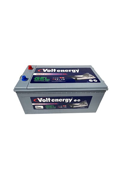 VOLT ENERGY 12 V 200 Amper Deep Cycle Marin Jel Nanocarbon Akü Üretim Yılı:(2...