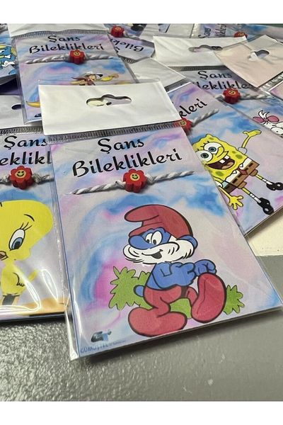 GÜMÜŞTEL EL SANATLARI Handmade Fimo Character Special Card Bracelet Surprise