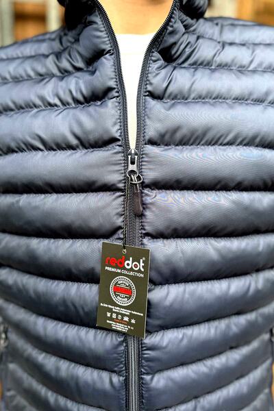 Reddot Férfi sötétkék puffer mellény cipzáras zsebekkel