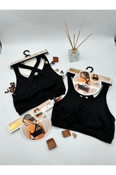 KOTA Diver Fabric Sports Bustier with Pad 6419