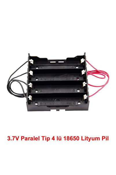 Genel Markalar 18650 Pil Yuvası 4'lü Paralel