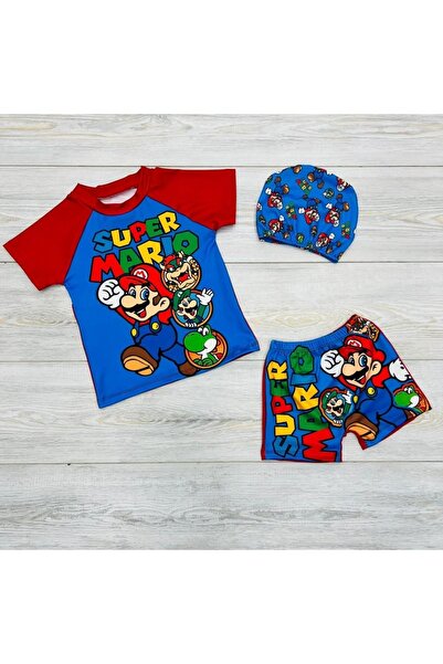 RONYPONY Erkek Çocuk 3 Parça Boneli Mayo Takım