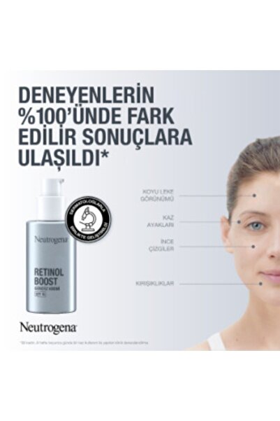 Neutrogena Retinol Boost Kırışıklık Ve Koyu Leke Karşıtı Spf Gündüz Kremi Antiaging 50 Ml